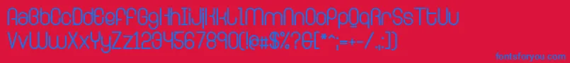 RingerBold Font – Blue Fonts on Red Background