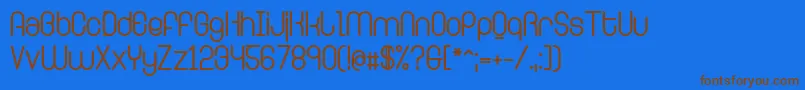 RingerBold Font – Brown Fonts on Blue Background