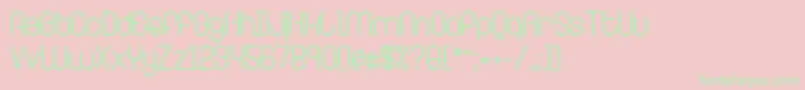 RingerBold Font – Green Fonts on Pink Background