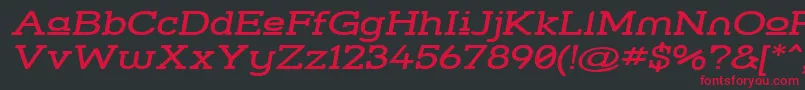 Strsluwi Font – Red Fonts on Black Background