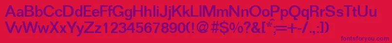 FoldermeddbBold Font – Purple Fonts on Red Background