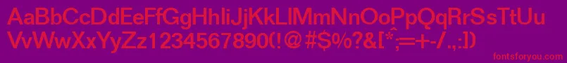 FoldermeddbBold Font – Red Fonts on Purple Background