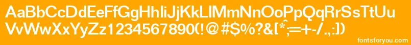 FoldermeddbBold Font – White Fonts on Orange Background