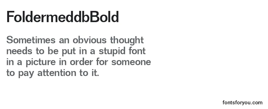 Review of the FoldermeddbBold Font