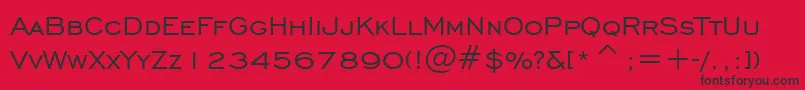 EngraversGothicBt Font – Black Fonts on Red Background