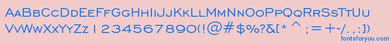 EngraversGothicBt Font – Blue Fonts on Pink Background