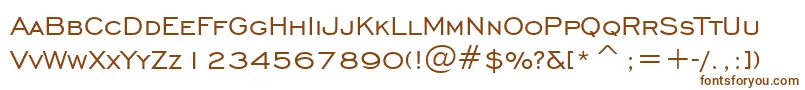 EngraversGothicBt Font – Brown Fonts on White Background