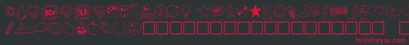 TombatsOne Font – Red Fonts on Black Background