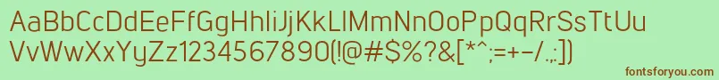 Шрифт LintelRegular – коричневые шрифты на зелёном фоне