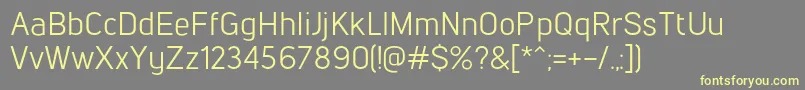 LintelRegular Font – Yellow Fonts on Gray Background