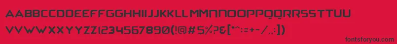 ArchenaPersonalUse Font – Black Fonts on Red Background