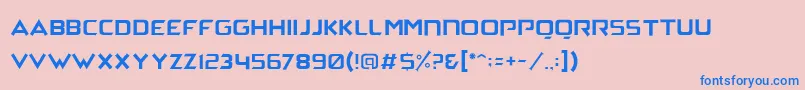 ArchenaPersonalUse Font – Blue Fonts on Pink Background