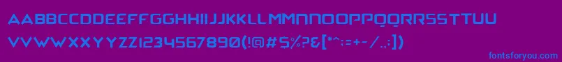 ArchenaPersonalUse-Schriftart – Blaue Schriften auf violettem Hintergrund