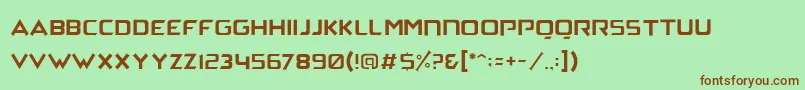 ArchenaPersonalUse Font – Brown Fonts on Green Background