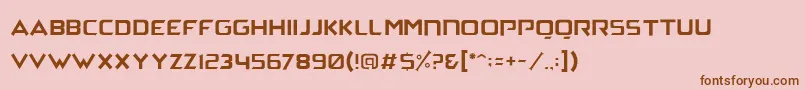 ArchenaPersonalUse Font – Brown Fonts on Pink Background
