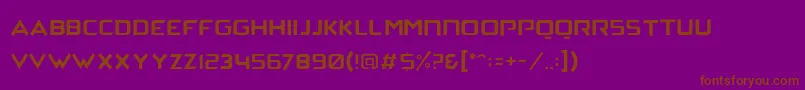ArchenaPersonalUse Font – Brown Fonts on Purple Background