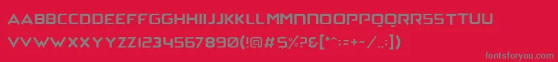 ArchenaPersonalUse Font – Gray Fonts on Red Background
