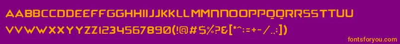 ArchenaPersonalUse Font – Orange Fonts on Purple Background