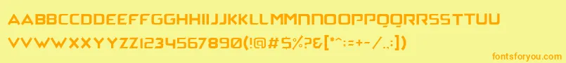 ArchenaPersonalUse Font – Orange Fonts on Yellow Background