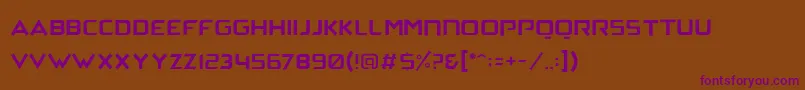 ArchenaPersonalUse Font – Purple Fonts on Brown Background