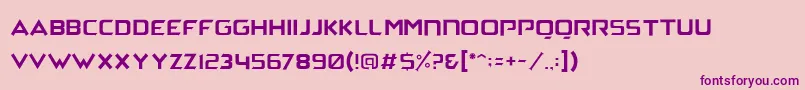 ArchenaPersonalUse Font – Purple Fonts on Pink Background