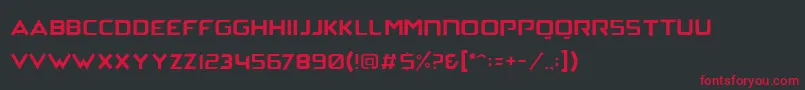ArchenaPersonalUse Font – Red Fonts on Black Background