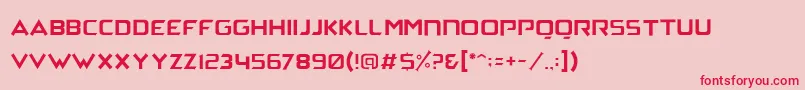 ArchenaPersonalUse Font – Red Fonts on Pink Background