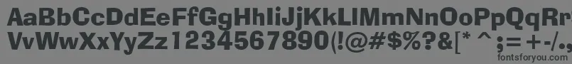 AdLibBt Font – Black Fonts on Gray Background
