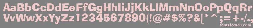 AdLibBt Font – Pink Fonts on Gray Background