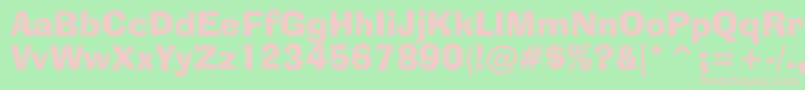 AdLibBt Font – Pink Fonts on Green Background