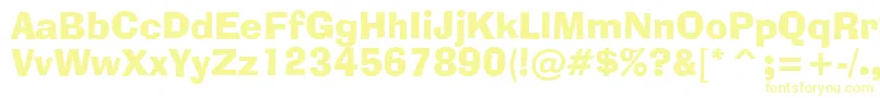 Шрифт AdLibBt – жёлтые шрифты