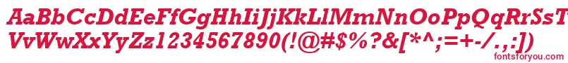 Шрифт RockwellMtBolditalic – красные шрифты