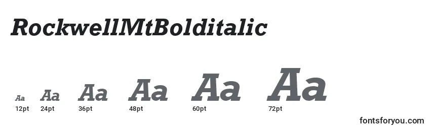 RockwellMtBolditalic Font Sizes