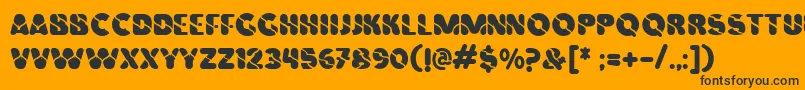 Vinilo Font – Black Fonts on Orange Background