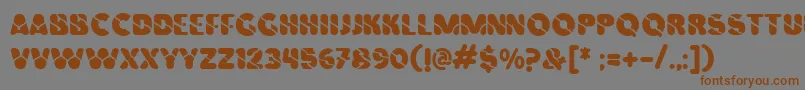 Vinilo Font – Brown Fonts on Gray Background