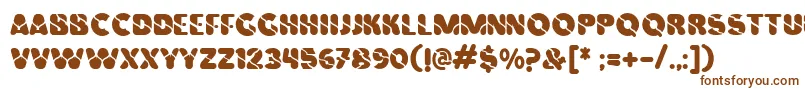 Vinilo Font – Brown Fonts on White Background