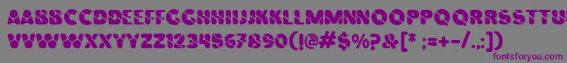 Vinilo Font – Purple Fonts on Gray Background