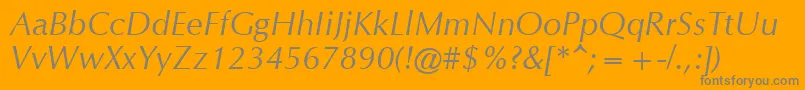 CgOmegaРљСѓСЂСЃРёРІ Font – Gray Fonts on Orange Background