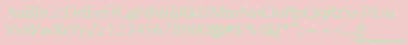 CgOmegaРљСѓСЂСЃРёРІ Font – Green Fonts on Pink Background