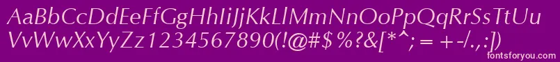 CgOmegaРљСѓСЂСЃРёРІ Font – Pink Fonts on Purple Background