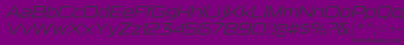 SuigenerisltItalic Font – Black Fonts on Purple Background