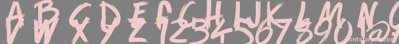 GameOfBrush Font – Pink Fonts on Gray Background