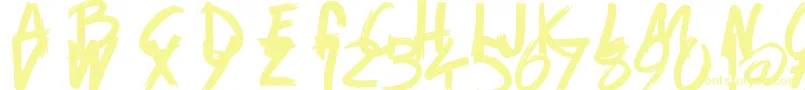 GameOfBrush-fontti – keltaiset fontit
