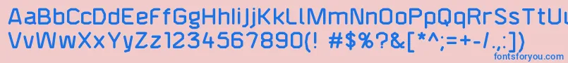 F4aagentroundeddemi Font – Blue Fonts on Pink Background