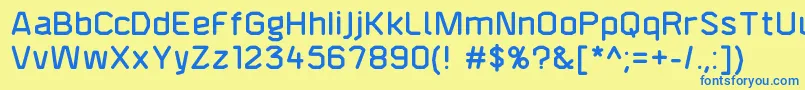 Подробнее о шрифте F4aagentroundeddemi Шрифт F4aagentroundeddemi – синие шрифты на жёлтом фоне