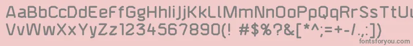 F4aagentroundeddemi Font – Gray Fonts on Pink Background