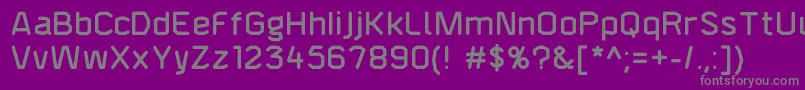 F4aagentroundeddemi Font – Gray Fonts on Purple Background