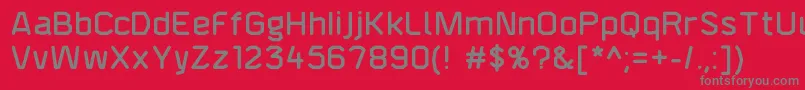 F4aagentroundeddemi Font – Gray Fonts on Red Background