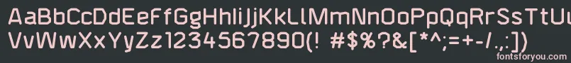 F4aagentroundeddemi Font – Pink Fonts on Black Background