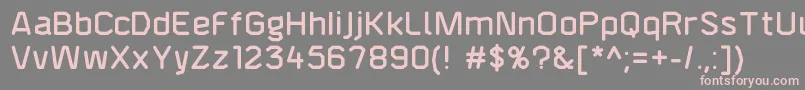 F4aagentroundeddemi Font – Pink Fonts on Gray Background